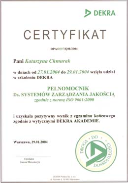 ISO 9001-2000 certified attorney