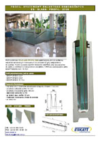 Folder glass railings ES-GLASS-PROFIL-2500