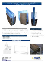 Folder glass railings ES-GLASS-PROFILE-1000